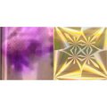 Foils DUO (2,5x100cm) - OUTLET 9 Purple - Pink Diamond / Gold Star 2309