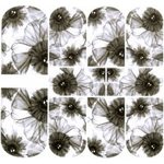 Superslim Waterdecals B&W Floral 3001