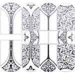 Superslim Waterdecals B&W Foil Silver #2 3006
