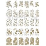 Relief Stickers 30 kpl Relief Stickers 30 kpl Gold 2736
