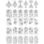 Relief Stickers 30 kpl Relief Stickers 30 kpl Silver 2737