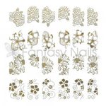 Relief Stickers 24 kpl Relief Stickers 24 kpl Gold 2738
