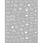 Text Stickers Paris White 3072