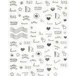Text Stickers Paris Silver 3073