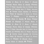 Text Stickers Hashtag White 3078