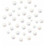 Pearls AB White Circle Mix 2847