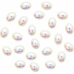 Pearls AB White Large Oval 2849