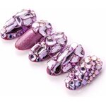 Gem Crystals 400 kpl Lilac 2863