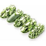 Gem Crystals 400 kpl Green 2867