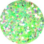 Glitter Mix 15 ml Glitter Mix Lime Green N3045