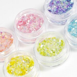Bling Glitter & Pigment Set 6 väriä N3113