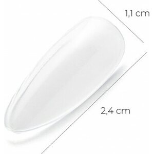 Almond Tips Clear 240 kpl 1271