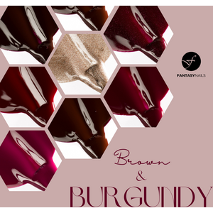 Brown & Burgandy Shades Collection 15 ml