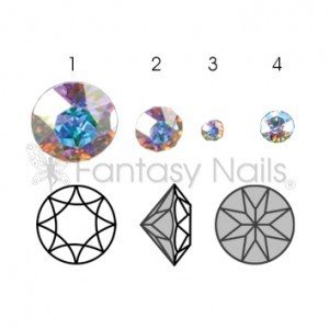 Swarovski Crystals - Diamond AB 8mm 6 kpl 2220