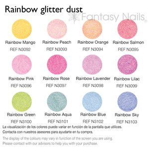 Glitter Kit Rainbow Glitter Dust 12 väriä