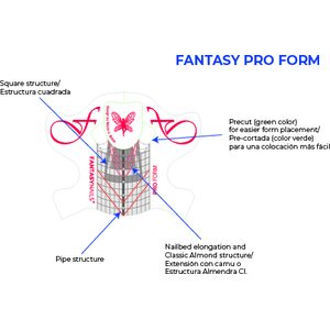 Fantasy PRO Nailsforms 300 kpl 1036X