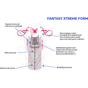 Fantasy XTREME Nailforms 100 kpl 1035